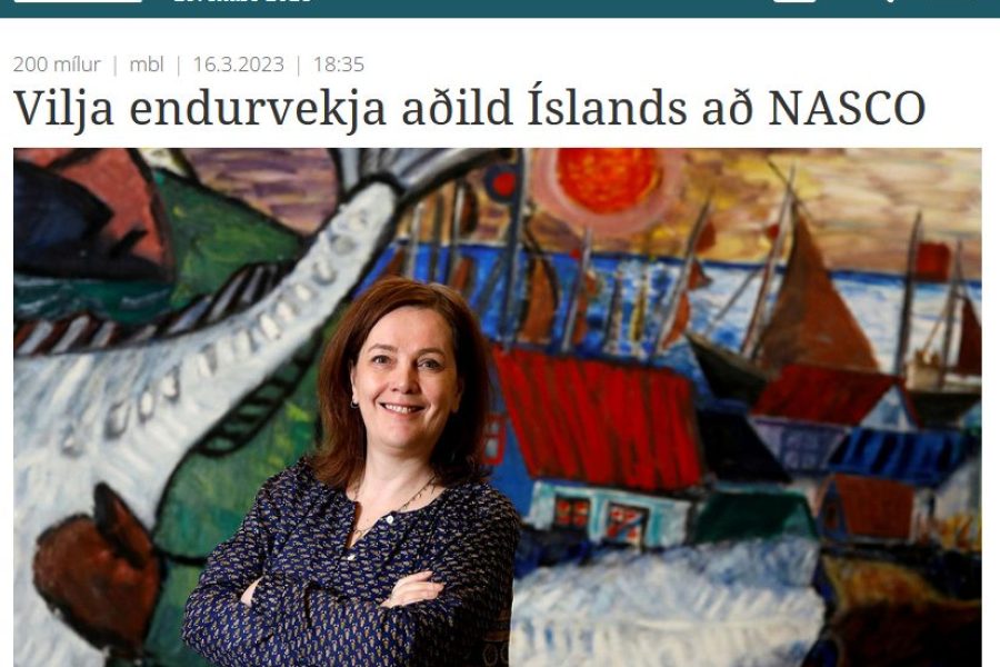 Stjórnvöld vilja endurvekja aðild Íslands að NASCO